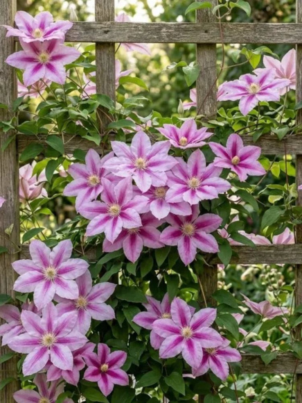 Клематис Розамунда (Rosamunde) купить с доставкой