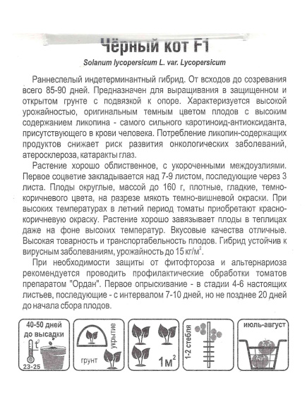 Томат Черный кот [Сибирский сад] купить с доставкой