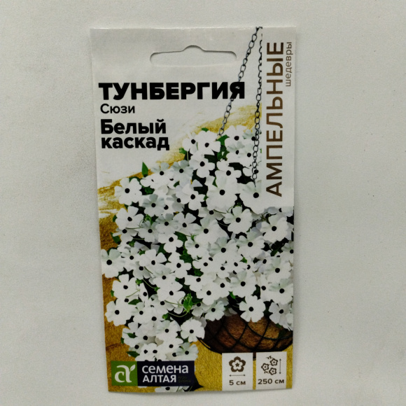 Тунбергия Сюзи Белый каскад крылатая [Семена алтая] купить с доставкой