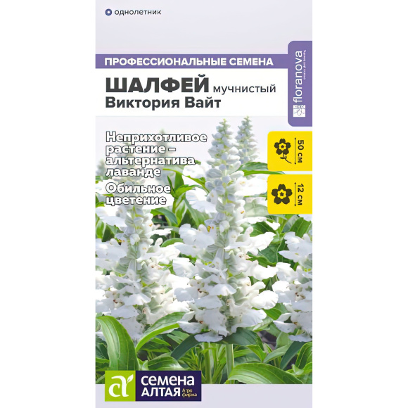 Шалфей Виктория Вайт мучнистый [Семена алтая] купить с доставкой