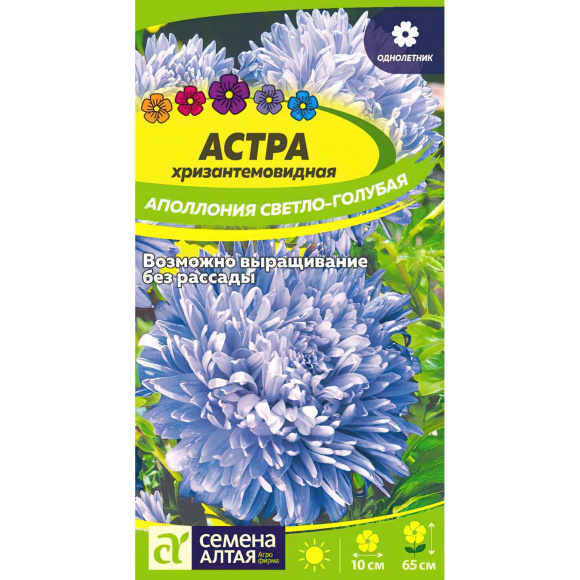Астра Аполлония Светло-голубая [Семена алтая] купить с доставкой