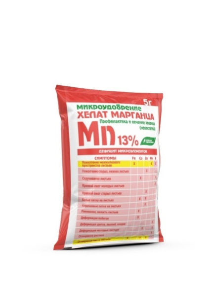 Хелат марганца Микроудобрение 5г БХЗ купить с доставкой