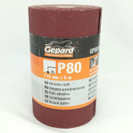 Шлифшкурка 115мм х 5м Р80 бумажная основа [GEPARD]