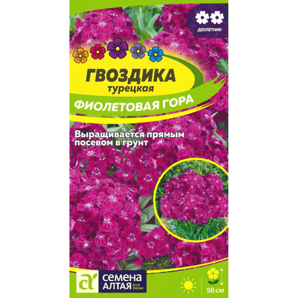 Гвоздика турецкая Фиолетовая гора [Семена алтая] с доставкой