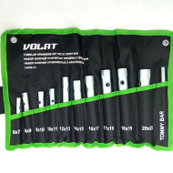 Набор ключей трубчатых торцевых с воротком 11пр. (на полотне) [ВОЛАТ]